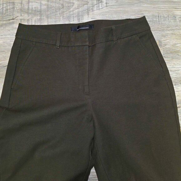 White House Black Market Elle Slim Olive Dress Pants Size 10 - Picture 4 of 9